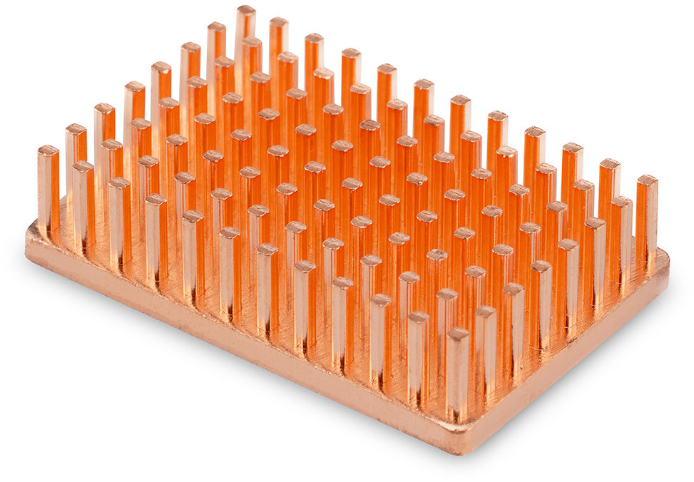 DLTECH Měděný heatsink, chladič 30 × 20 × 7 mm