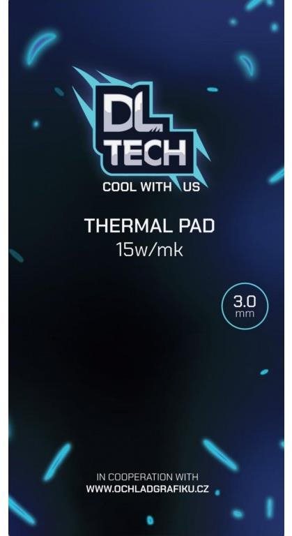 DLTech Thermal Pad 90 × 50 × 3,0 mm 15W/mK