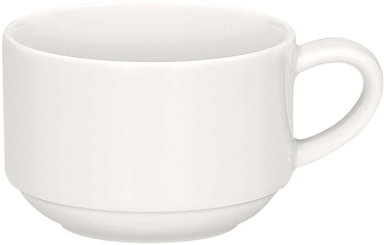 BAUSCHER Smart Šálek na kávu, 180 ml, průměr 82 mm, bílý, 6 ks