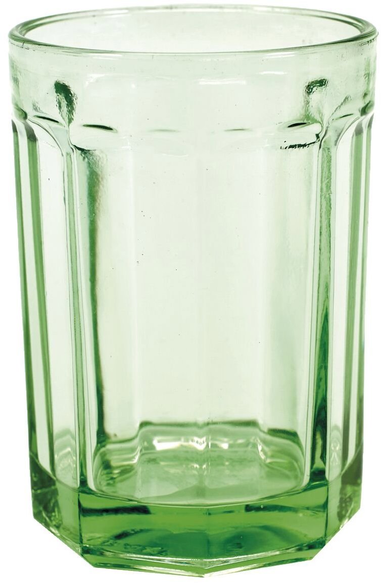 SERAX Green Fish & Fisch Sklenice na pití, 400 ml, zelená, 4 ks