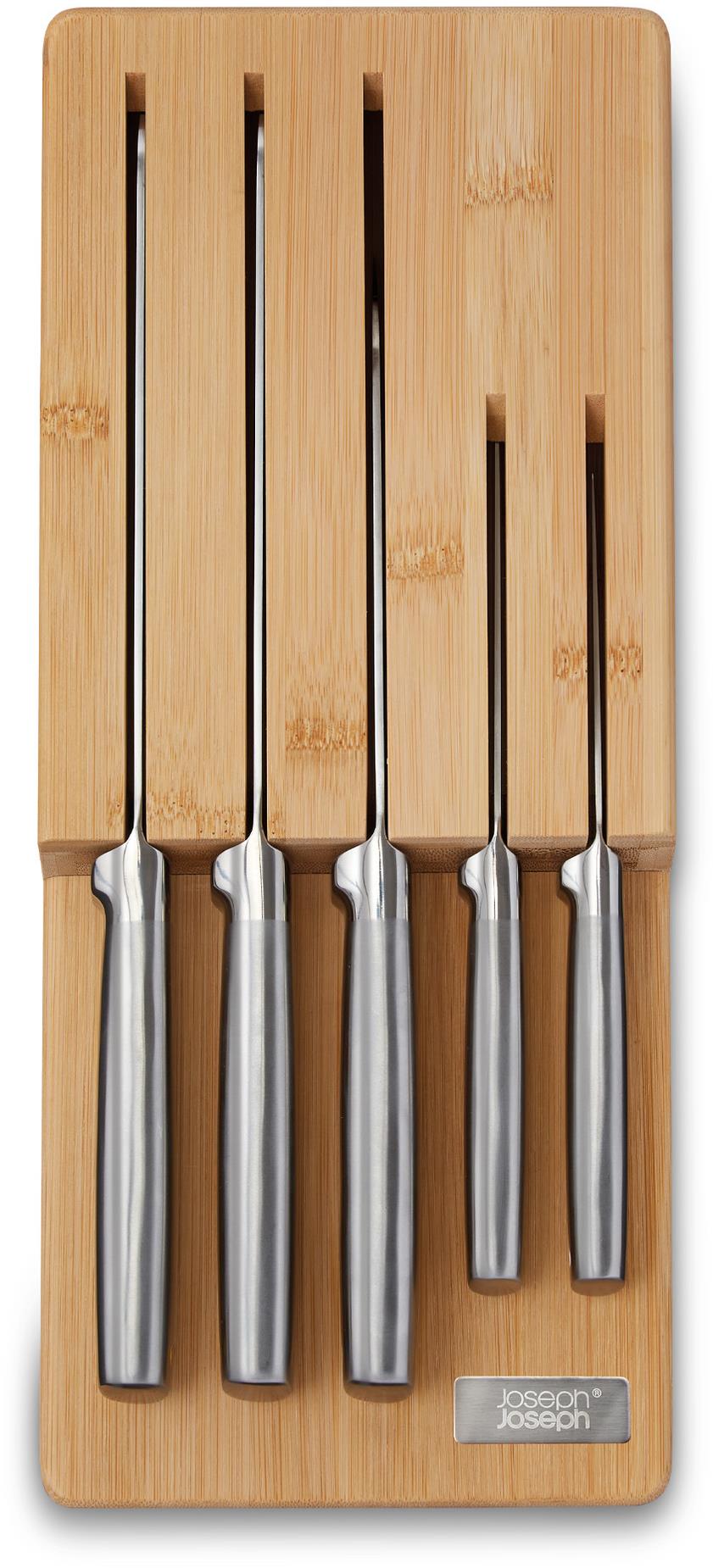Joseph Joseph Elevate Bamboo 10563 Sada nožů se zásuvkovým organizérem
