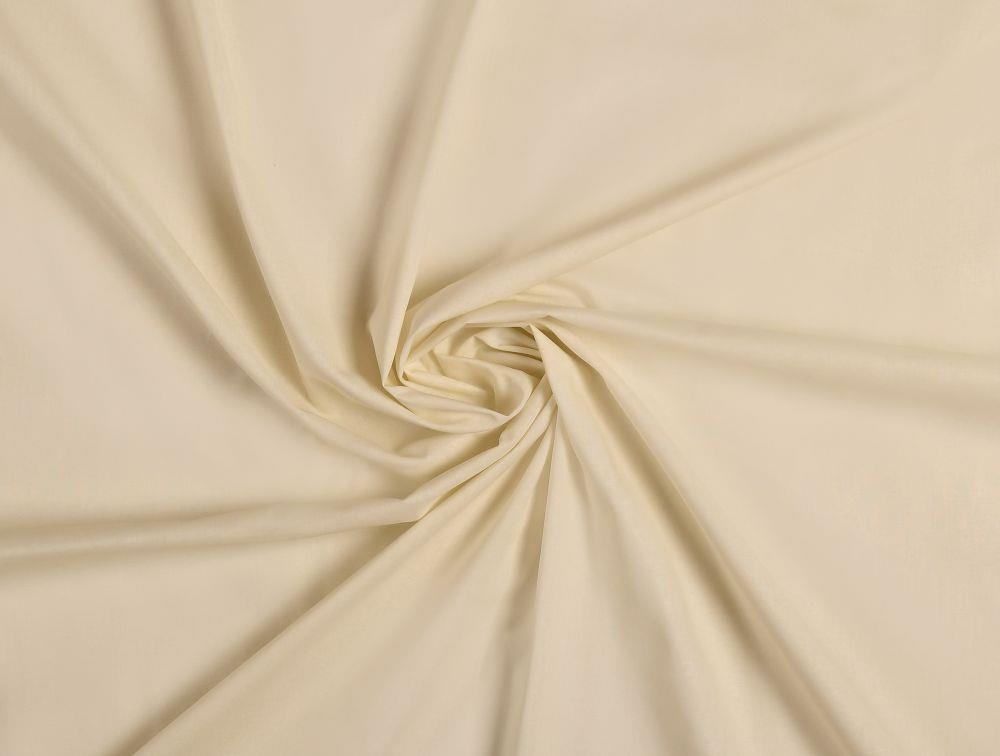 Kvalitex Bavlněné prostěradlo napínací smetanové 90 × 200 cm