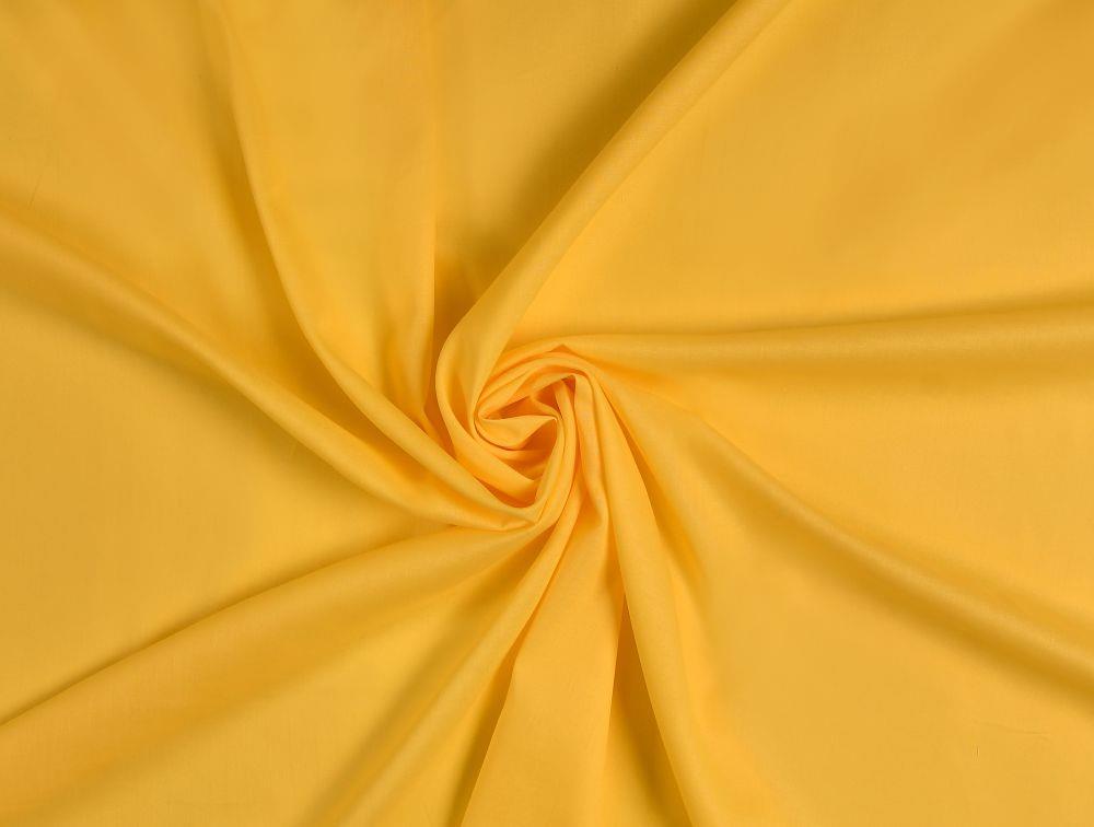 Kvalitex Bavlněné prostěradlo žluté 150 × 230 cm