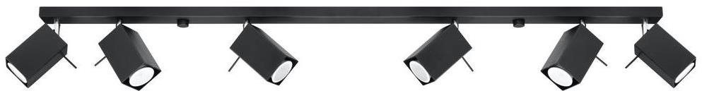 Bodové svítidlo MERIDA 6xGU10/40W/230V černá