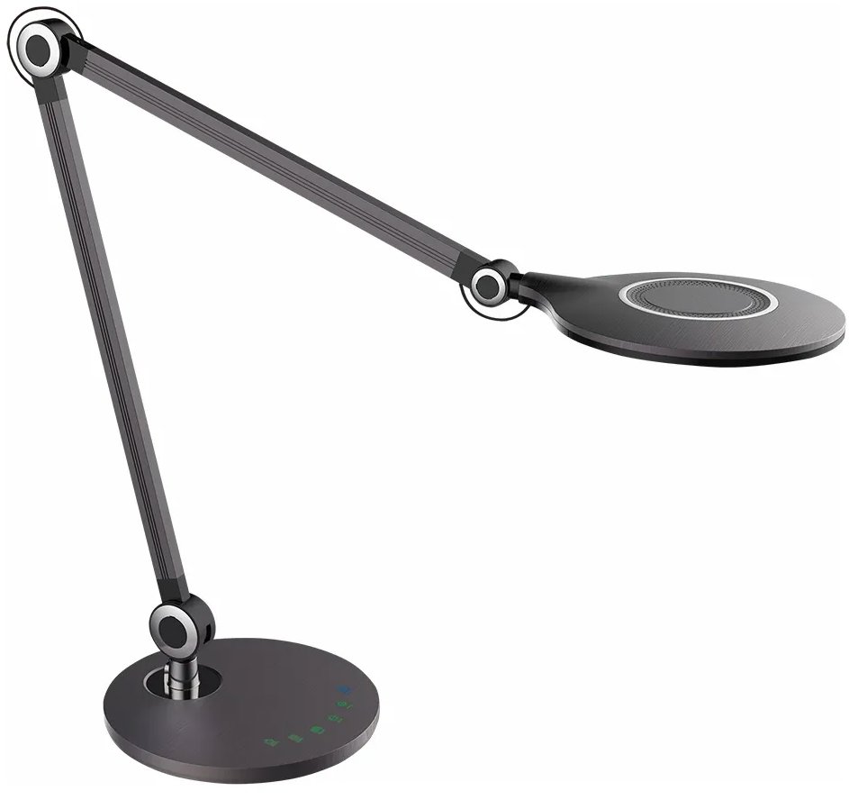 Luxera Prezent Beltis LED 3CCT, stolní stmívatelná dotyková flexibilní lampa, šedá