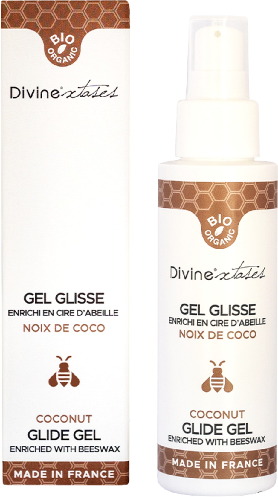 Divinextases bio hydratační lubrikační gel s kokosovou vůní - 100 ml
