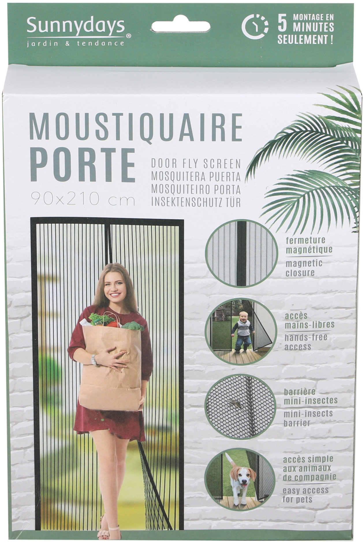 Dochtmann Magnetická sít proti hmyzu, moskytiéra 90 × 210 cm