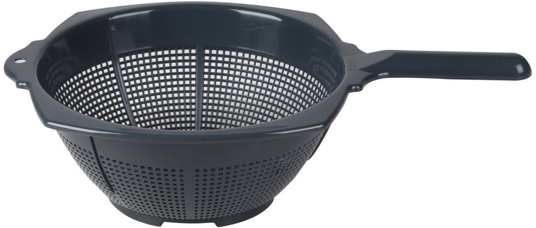 DOCHTMANN Cedník s rukojetí plastový 38 cm modrý