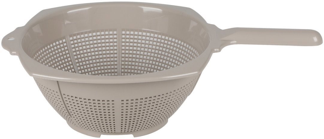 DOCHTMANN Cedník s rukojetí plastový 38 cm béžový