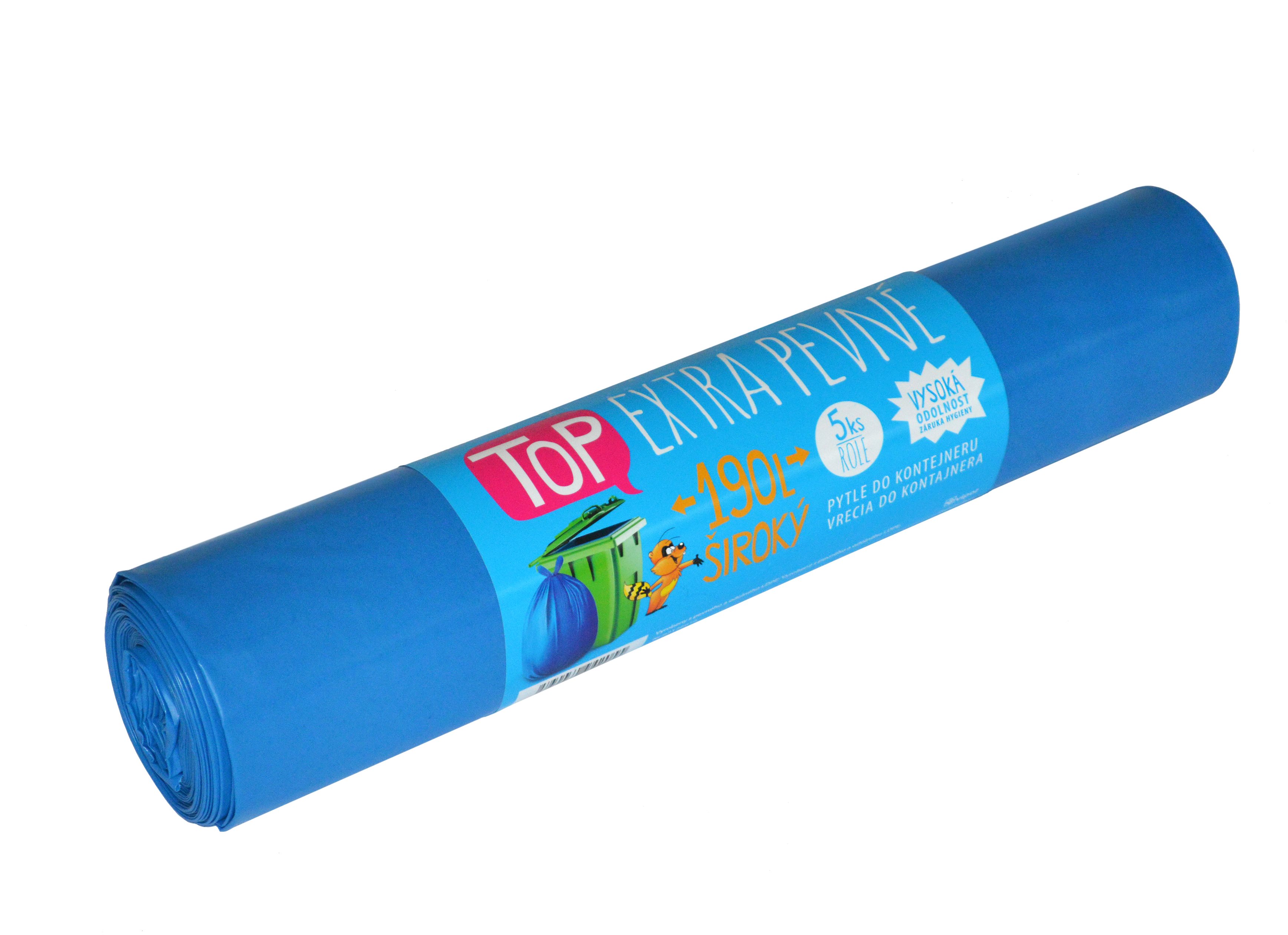 VIPOR Top Extra pevné, 190 l, 5 ks, modrý