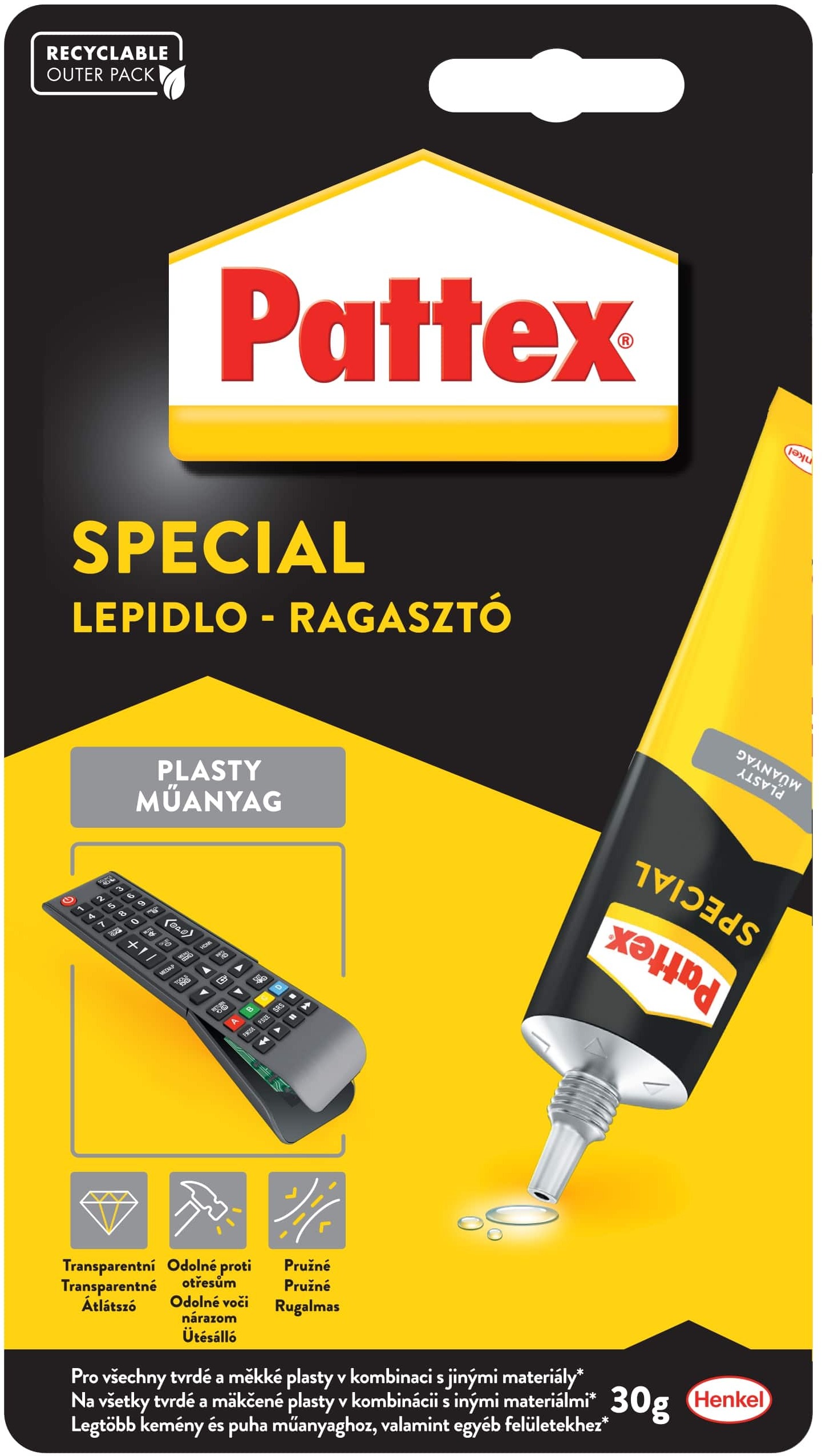 PATTEX Repair Special Plasty, Polyuretanové lepidlo 30 g