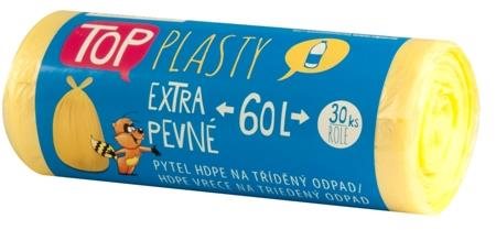 VIPOR HDPE Top na plast 60 l, 30 ks, žlutý