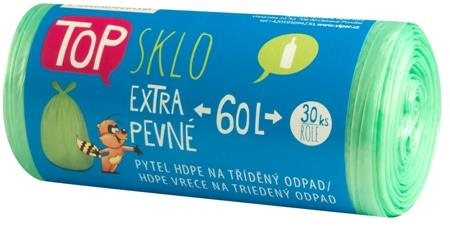 VIPOR HDPE Top na sklo 60 l, 30 ks, zelený
