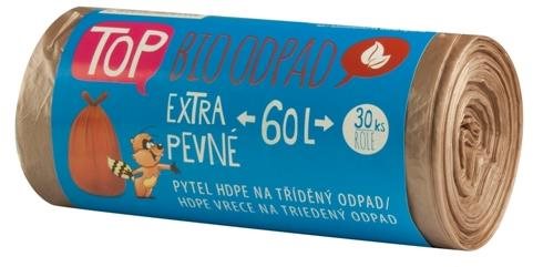 VIPOR HDPE Top na bioodpad 60 l, 30 ks, hnědý