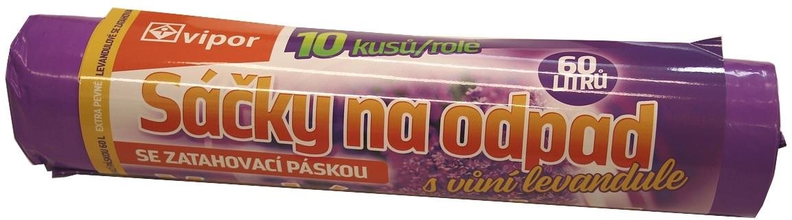 VIPOR LDPE zatahovací s vůni levandule 60 l, 10 ks