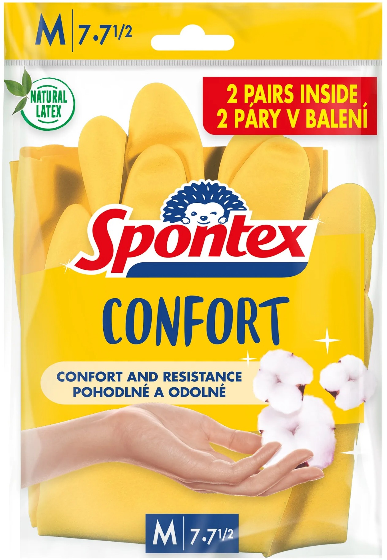 SPONTEX Comfort vel. M, 2 páry