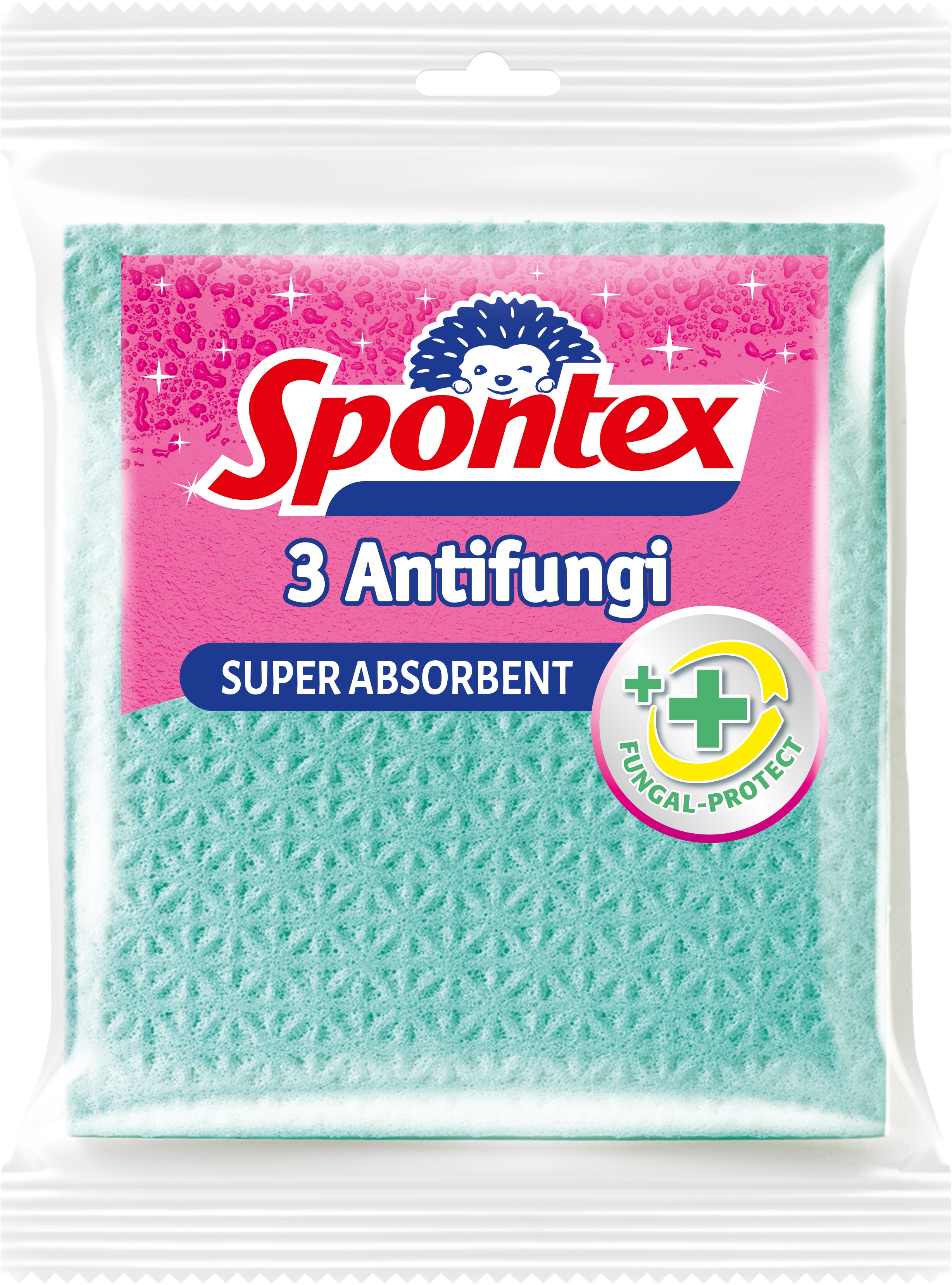 SPONTEX Antifungi houbová utěrka 3 ks