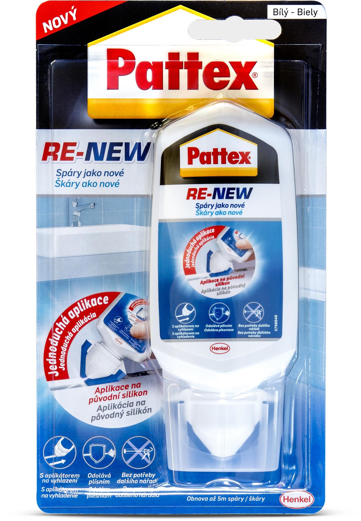 PATTEX Re-new opravný silikon v tubě 80 ml