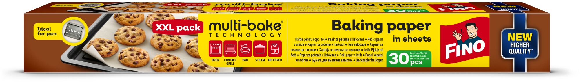 FINO papír na pečení Multibake archy, 30 ks