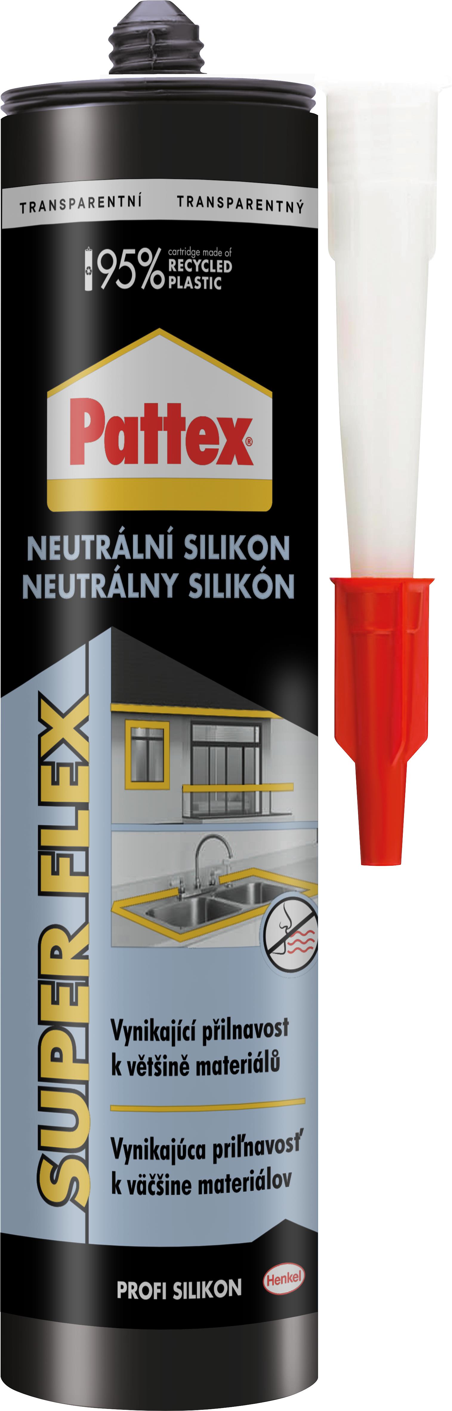 PATTEX Neutrální silikon transparentní 280 ml