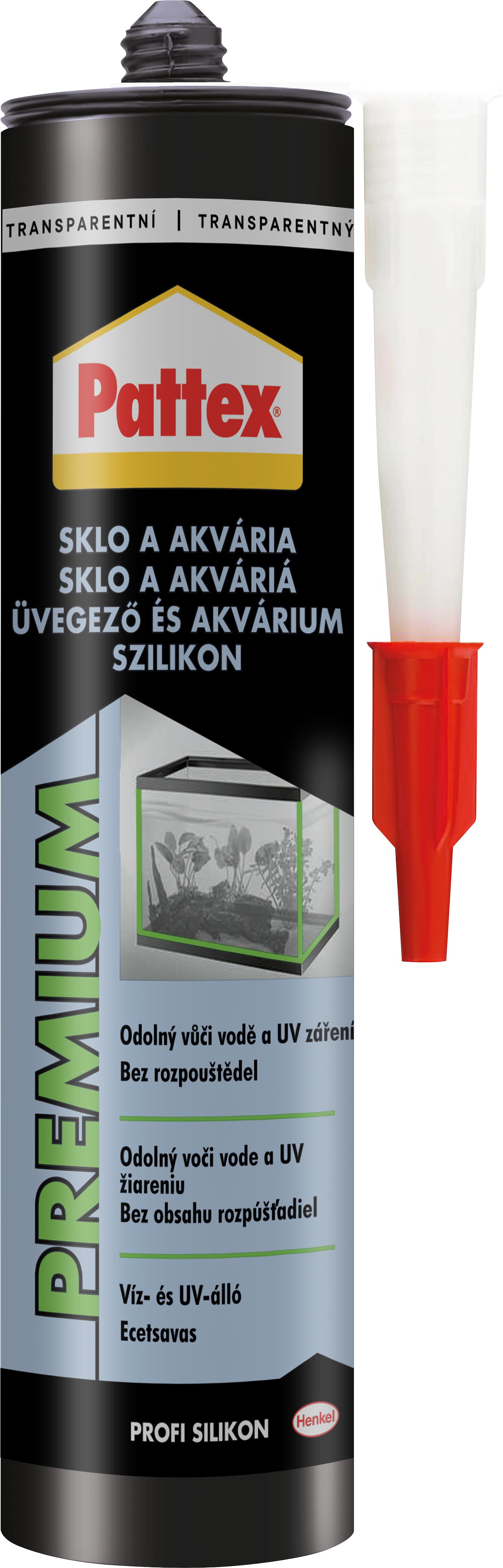 PATTEX Sklo a akvária transparentní 280 ml