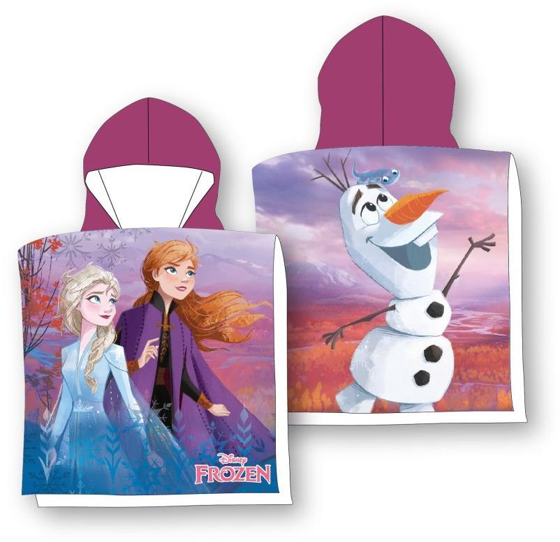 FARO Dětské pončo Ledové Království Anna Elsa Olaf 55/110 cm