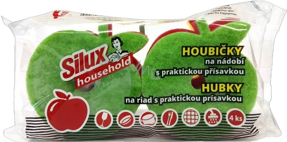 SILUX Household houbičky ve tvaru jablíčka 4 ks