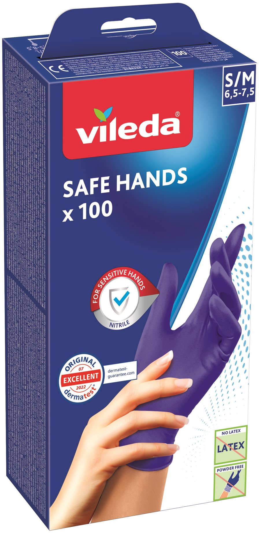 VILEDA Safe Hands S/M, 100 ks