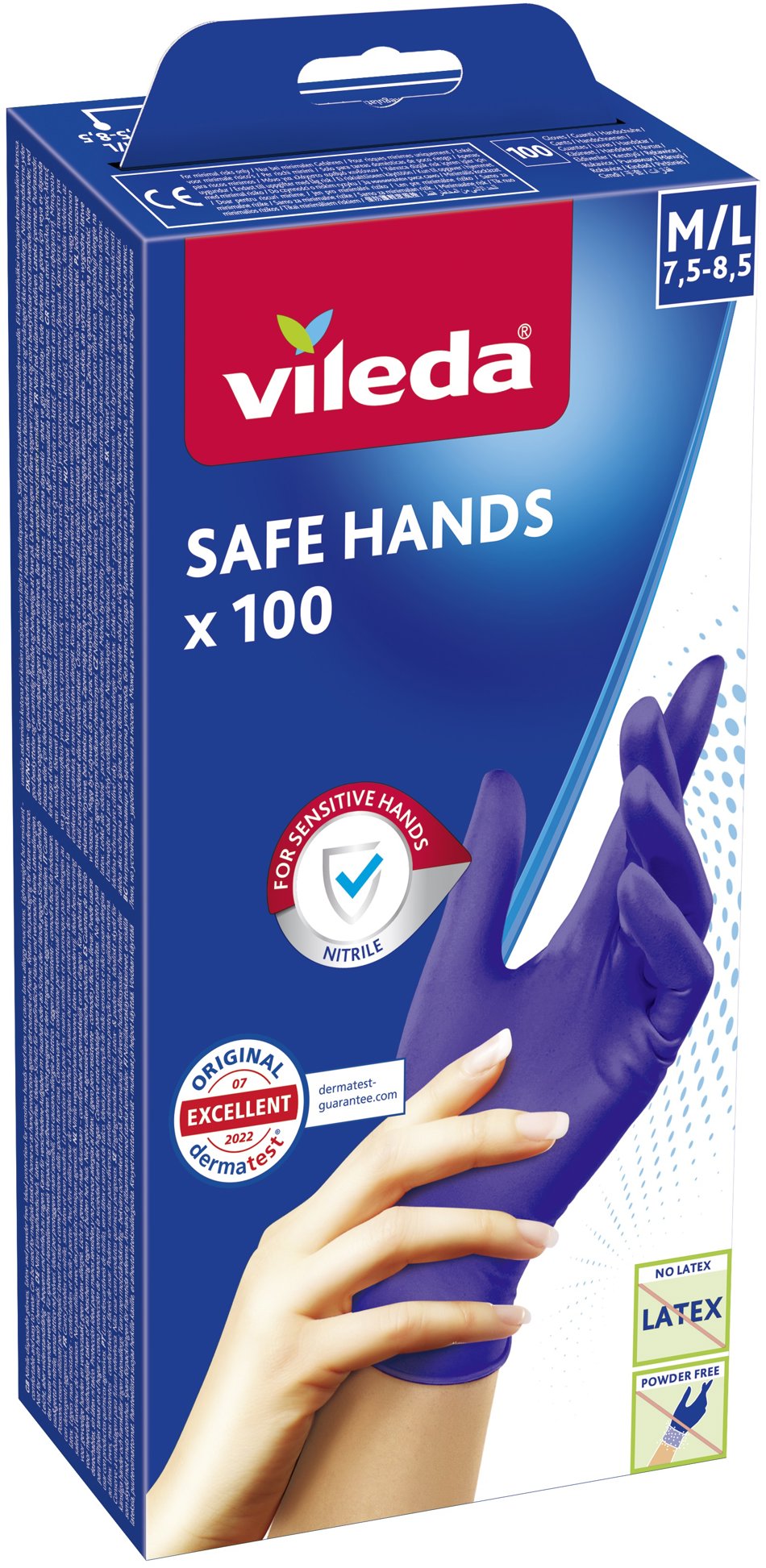 VILEDA Safe Hands M/L, 100 ks