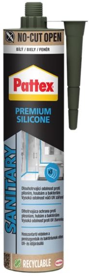 PATTEX Premium sanitární silikon bílý 280 ml