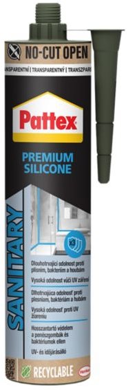 PATTEX Premium sanitární silikon transparentní 280 ml