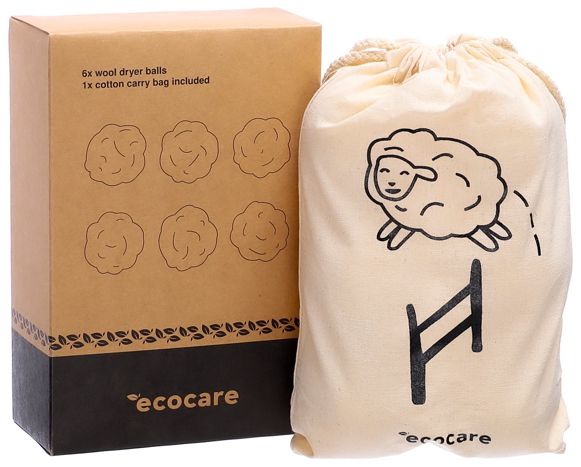 ECOCARE Koule z vlny do sušičky prádla 6 ks