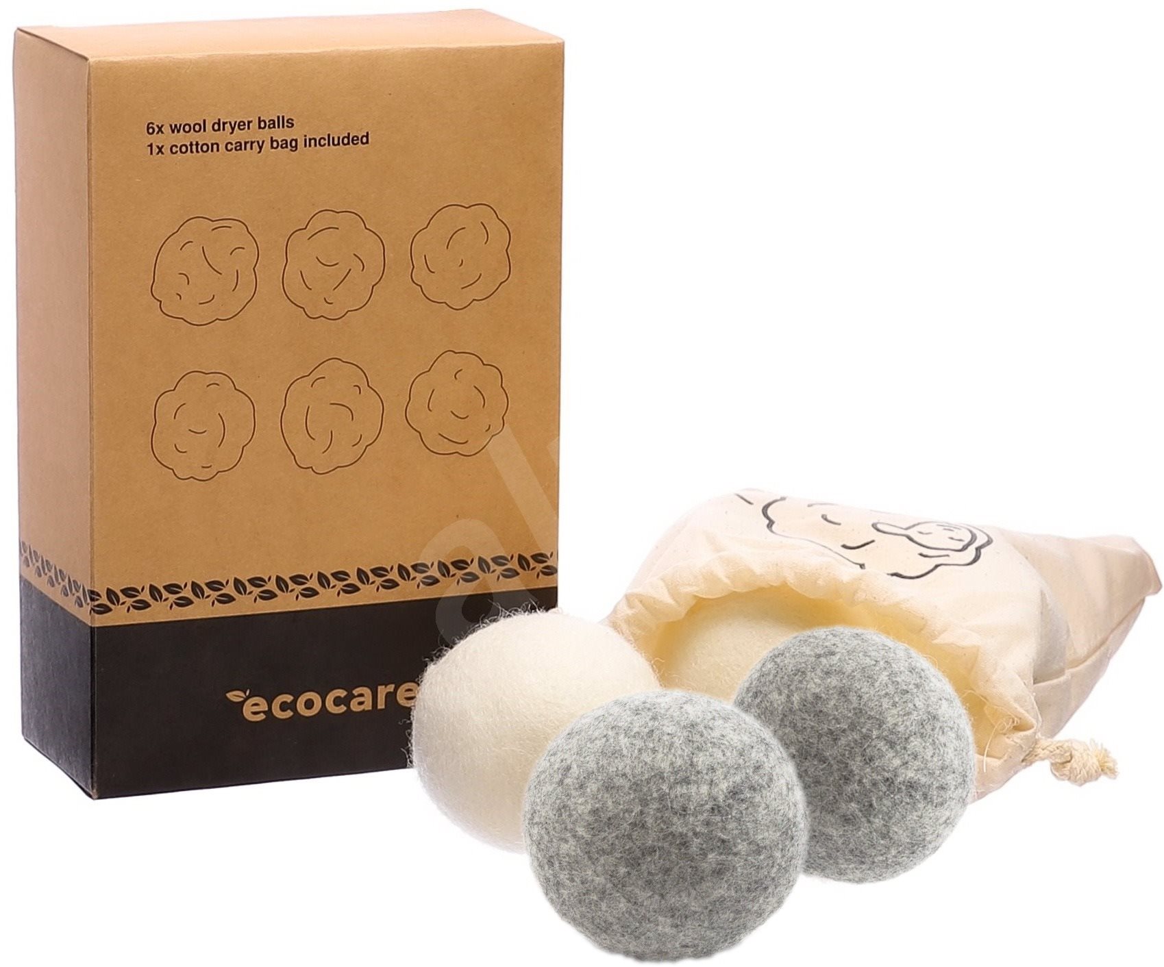 ECOCARE Koule z vlny do sušičky prádla mix barev 6 ks