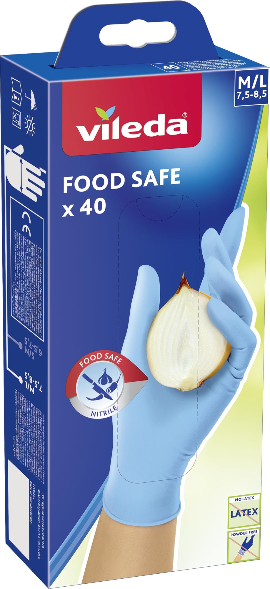 VILEDA Food Safe rukavice M/L 40 ks