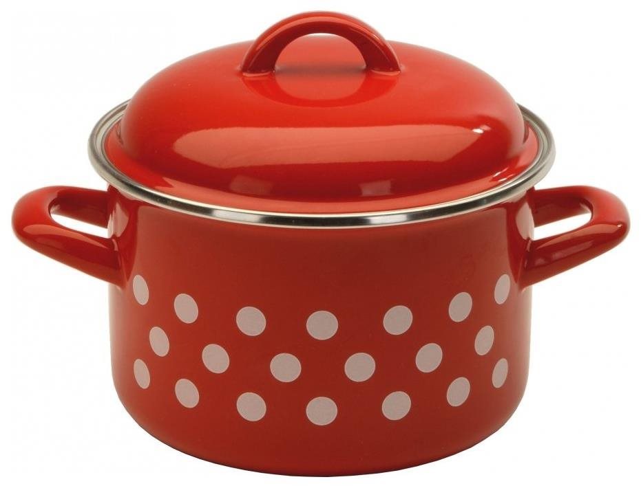 Metalac Červený puntík, Standard s poklicí 14 cm, 1,5 l