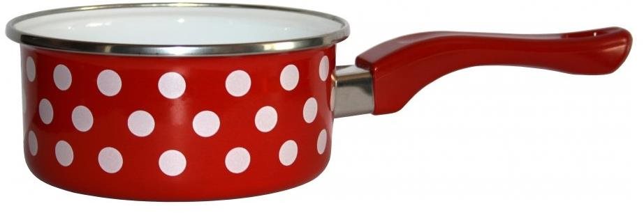 Metalac Červený puntík, s bakelitovou ručkou 12 cm, 0,5 l