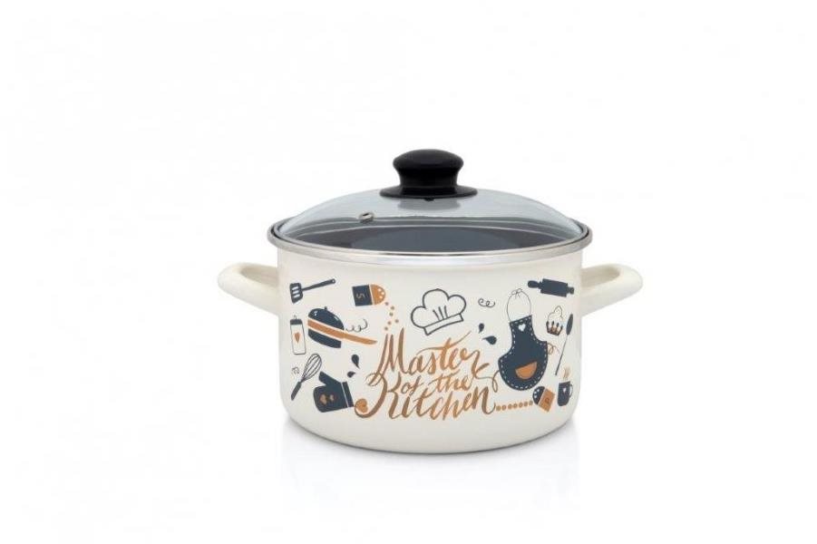 Metalac Hrnec se skleněnou poklicí Master of Kitchen, 24 cm, 6,75 l