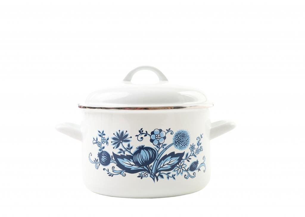 Metalac Hluboký smaltovaný hrnec Standard s poklicí, cibulák, 16 cm, 2 l