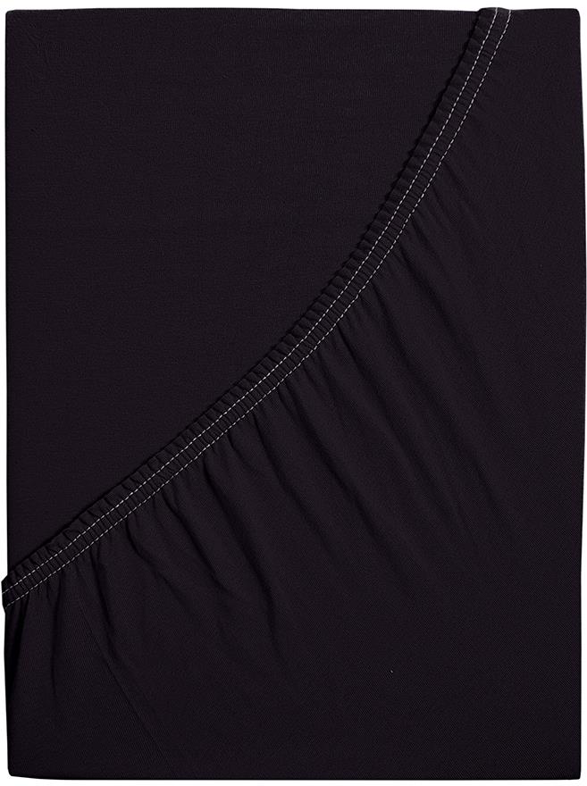 B.E.S. - Petrovice Prostěradlo JERSEY dětské - 60 × 120 cm, Černá