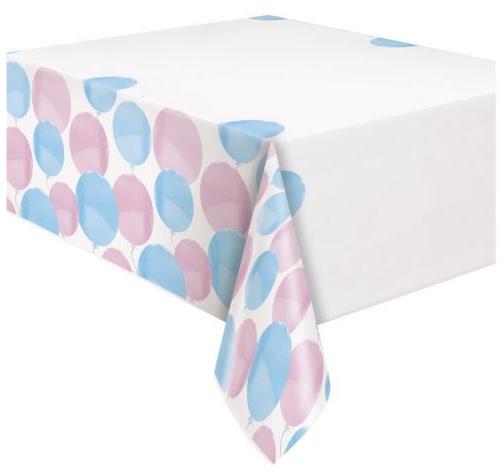 Ubrus UNIQUE Plastový ubrus gender reveal - boy or girl, 137 × 213 cm