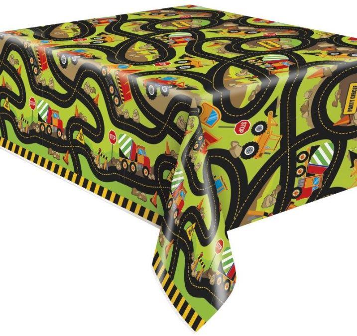 Ubrus UNIQUE Plastový ubrus - stavba, 137 × 213 cm