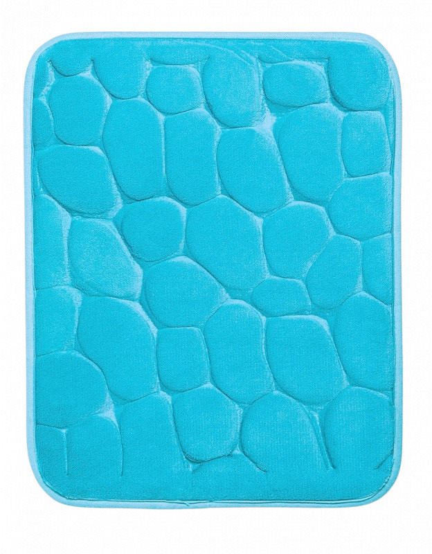 Protiskluzová koupelnová předložka 3D 0133 tyrkys 40 × 50 cm