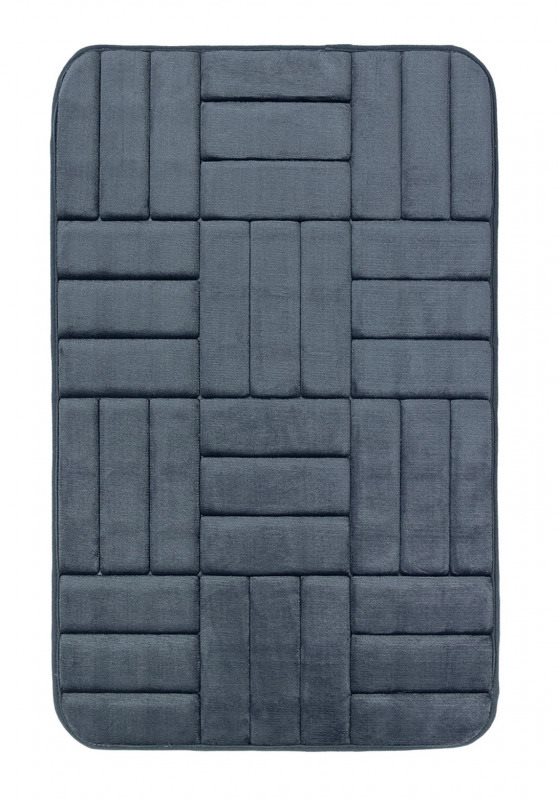Protiskluzová koupelnová předložka 3D 667 dark grey 50 × 80 cm