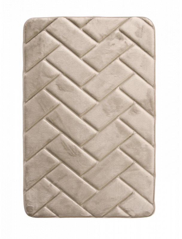 Protiskluzová koupelnová předložka 3D 7288 beige 40 × 50 cm