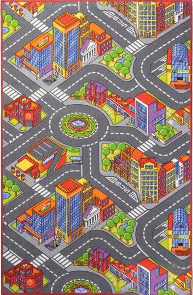 Dětský kusový koberec silnice Big City 140 × 200 cm