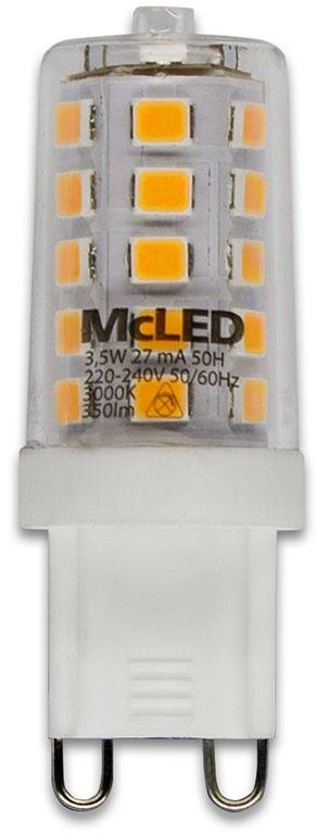 McLED LED G9, 3,5W, 3000K, 350lm