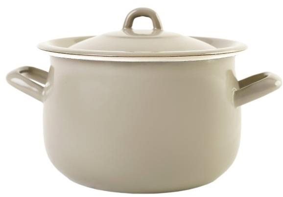 Olymp Klasik smaltovaný baněný s poklicí 20 cm 4,8 l Elegant Grey