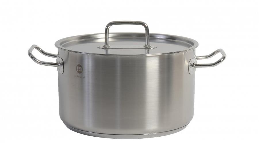 Metalac, Hluboký kastrol s poklicí 46 cm, 48 l, INOX PROFESSIONAL