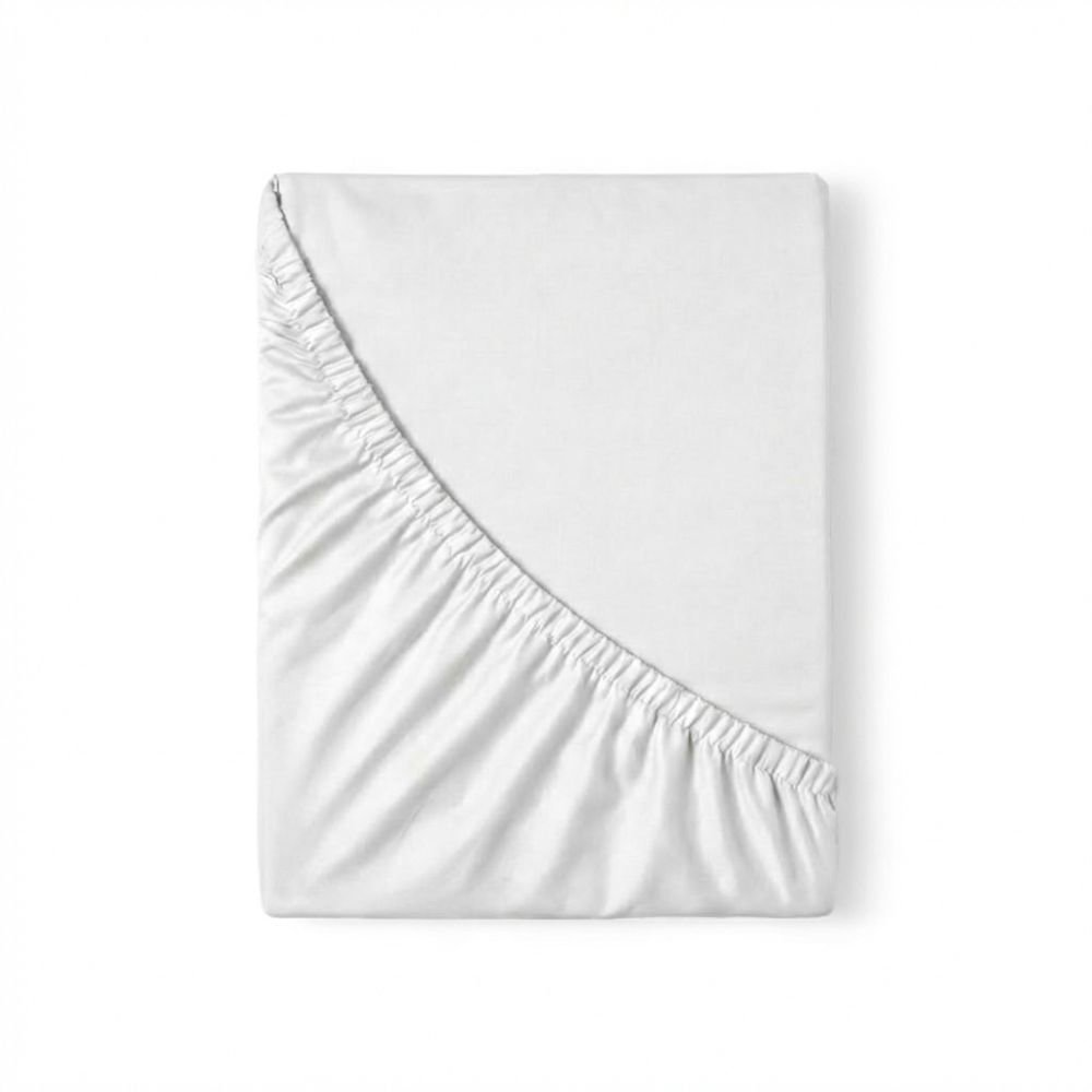 Kvalitex Saténové prostěradlo s gumou 220 × 200 cm, bílé