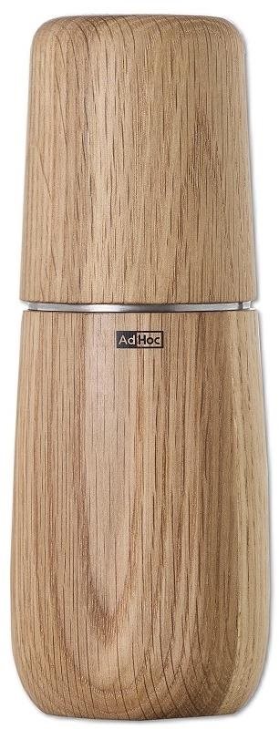 AdHoc Mlýnek na pepř nebo sůl Yono, CeraCut, dubové dřevo, přírodní 18 cm